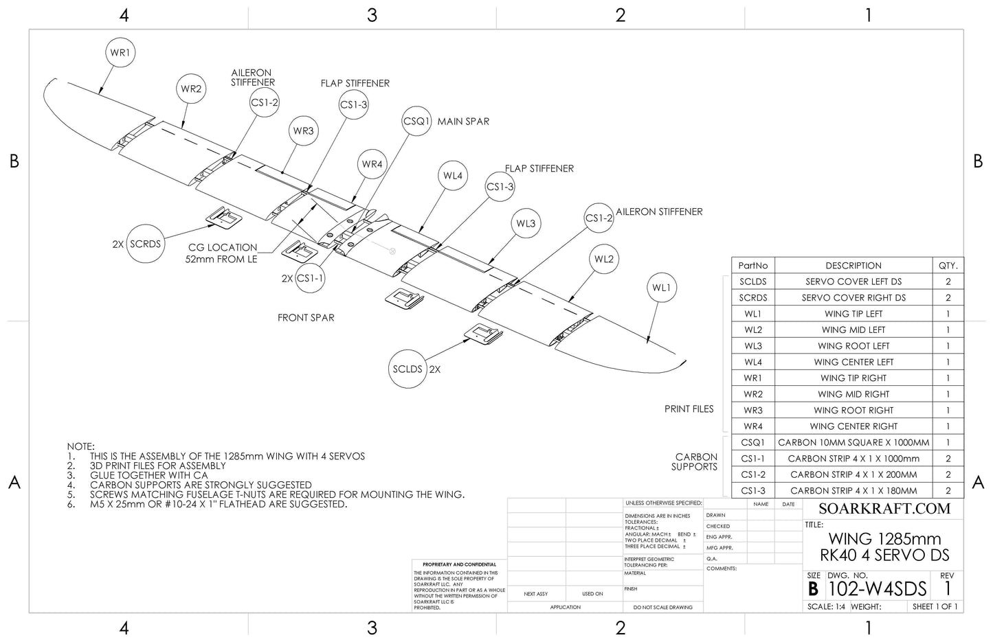 Zesty DS - T Tail - full Airframe for dynamic soaring