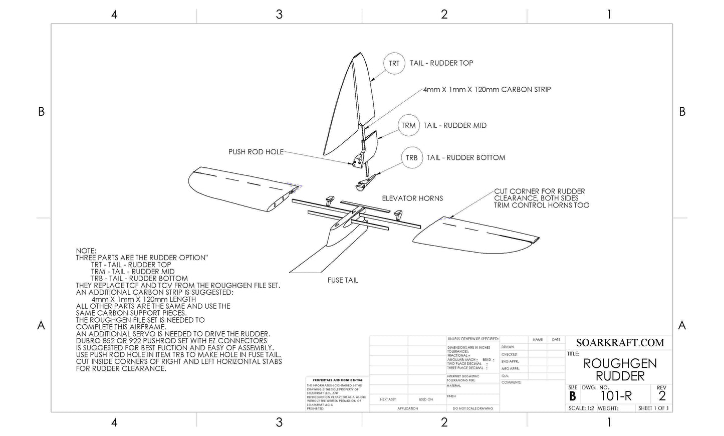 Roughgen - Rudder option (add to cross tail)