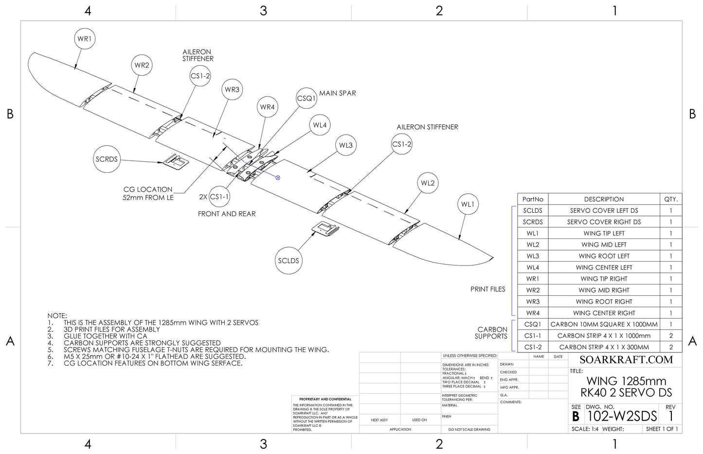 Zesty DS - T Tail - full Airframe for dynamic soaring